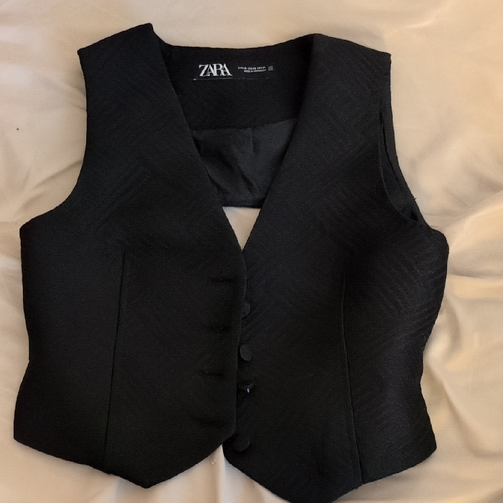Zara Black Vest